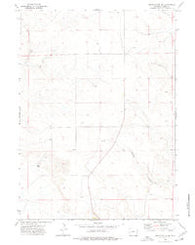 Spoon Butte SW Wyoming Historical topographic map, 1:24000 scale, 7.5 X 7.5 Minute, Year 1974