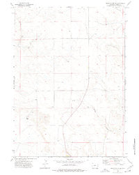 Spoon Butte SW Wyoming Historical topographic map, 1:24000 scale, 7.5 X 7.5 Minute, Year 1974