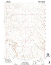 Spoon Butte SW Wyoming Historical topographic map, 1:24000 scale, 7.5 X 7.5 Minute, Year 1990