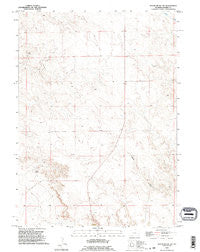 Spoon Butte SW Wyoming Historical topographic map, 1:24000 scale, 7.5 X 7.5 Minute, Year 1990