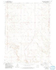 Spoon Butte SW Wyoming Historical topographic map, 1:24000 scale, 7.5 X 7.5 Minute, Year 1974
