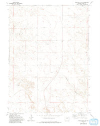 Spoon Butte SW Wyoming Historical topographic map, 1:24000 scale, 7.5 X 7.5 Minute, Year 1974