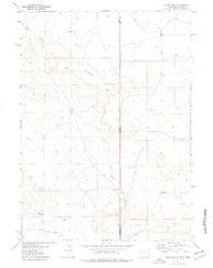Spoon Butte Wyoming Historical topographic map, 1:24000 scale, 7.5 X 7.5 Minute, Year 1974