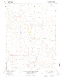 Spoon Butte Wyoming Historical topographic map, 1:24000 scale, 7.5 X 7.5 Minute, Year 1974