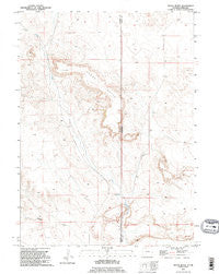 Spoon Butte Wyoming Historical topographic map, 1:24000 scale, 7.5 X 7.5 Minute, Year 1990