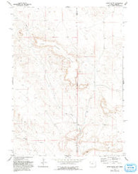 Spoon Butte Wyoming Historical topographic map, 1:24000 scale, 7.5 X 7.5 Minute, Year 1974