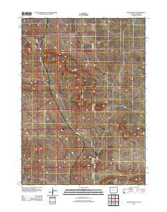 Spoon Butte Wyoming Historical topographic map, 1:24000 scale, 7.5 X 7.5 Minute, Year 2012