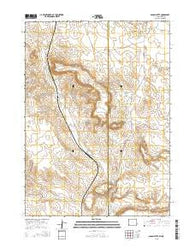 Spoon Butte Wyoming Current topographic map, 1:24000 scale, 7.5 X 7.5 Minute, Year 2015