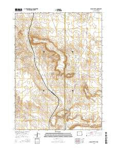 Spoon Butte Wyoming Current topographic map, 1:24000 scale, 7.5 X 7.5 Minute, Year 2015
