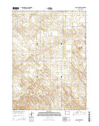 Spoon Butte NW Wyoming Current topographic map, 1:24000 scale, 7.5 X 7.5 Minute, Year 2015