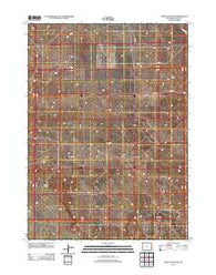 Spoon Butte SW Wyoming Historical topographic map, 1:24000 scale, 7.5 X 7.5 Minute, Year 2012