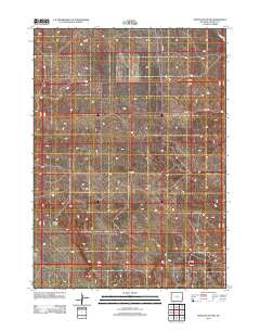 Spoon Butte SW Wyoming Historical topographic map, 1:24000 scale, 7.5 X 7.5 Minute, Year 2012