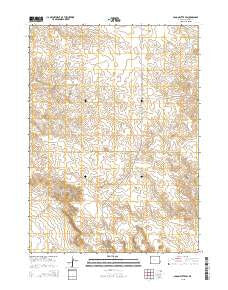 Spoon Butte SW Wyoming Current topographic map, 1:24000 scale, 7.5 X 7.5 Minute, Year 2015