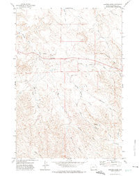 Spotted Horse Wyoming Historical topographic map, 1:24000 scale, 7.5 X 7.5 Minute, Year 1971