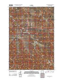 Spotted Horse Wyoming Historical topographic map, 1:24000 scale, 7.5 X 7.5 Minute, Year 2012