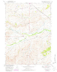 Spring Creek Wyoming Historical topographic map, 1:24000 scale, 7.5 X 7.5 Minute, Year 1949