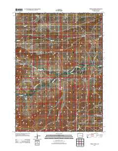 Spring Creek Wyoming Historical topographic map, 1:24000 scale, 7.5 X 7.5 Minute, Year 2012