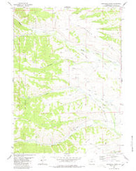 Springman Creek Wyoming Historical topographic map, 1:24000 scale, 7.5 X 7.5 Minute, Year 1980