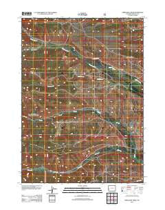 Springman Creek Wyoming Historical topographic map, 1:24000 scale, 7.5 X 7.5 Minute, Year 2012