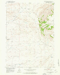 Square Top Butte Wyoming Historical topographic map, 1:24000 scale, 7.5 X 7.5 Minute, Year 1951