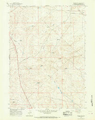 Square Top Wyoming Historical topographic map, 1:24000 scale, 7.5 X 7.5 Minute, Year 1964