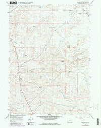 Square Top Wyoming Historical topographic map, 1:24000 scale, 7.5 X 7.5 Minute, Year 1964
