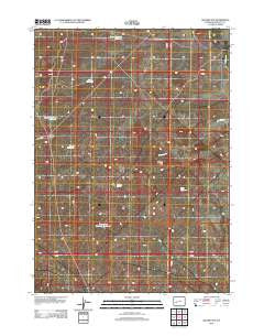 Square Top Wyoming Historical topographic map, 1:24000 scale, 7.5 X 7.5 Minute, Year 2012