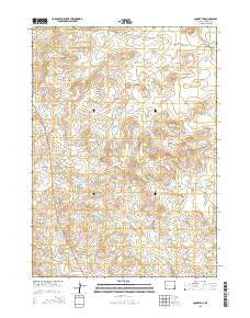 Square Top Wyoming Current topographic map, 1:24000 scale, 7.5 X 7.5 Minute, Year 2015