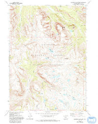 Squaretop Mountain Wyoming Historical topographic map, 1:24000 scale, 7.5 X 7.5 Minute, Year 1968