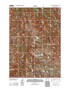 Squaretop Mountain Wyoming Historical topographic map, 1:24000 scale, 7.5 X 7.5 Minute, Year 2012