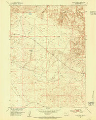 Squaw Butte NE Wyoming Historical topographic map, 1:24000 scale, 7.5 X 7.5 Minute, Year 1952