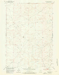 Squaw Butte Wyoming Historical topographic map, 1:24000 scale, 7.5 X 7.5 Minute, Year 1952
