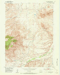 Squaw Rock Wyoming Historical topographic map, 1:24000 scale, 7.5 X 7.5 Minute, Year 1953