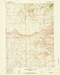 Squaw Spring Wyoming Historical topographic map, 1:24000 scale, 7.5 X 7.5 Minute, Year 1959