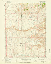 Squaw Spring Wyoming Historical topographic map, 1:24000 scale, 7.5 X 7.5 Minute, Year 1959
