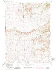 Squaw Spring Wyoming Historical topographic map, 1:24000 scale, 7.5 X 7.5 Minute, Year 1959