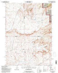 Squaw Spring Wyoming Historical topographic map, 1:24000 scale, 7.5 X 7.5 Minute, Year 1992