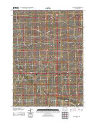 Squaw Butte Wyoming Historical topographic map, 1:24000 scale, 7.5 X 7.5 Minute, Year 2012