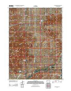 Squaw Rock Wyoming Historical topographic map, 1:24000 scale, 7.5 X 7.5 Minute, Year 2012