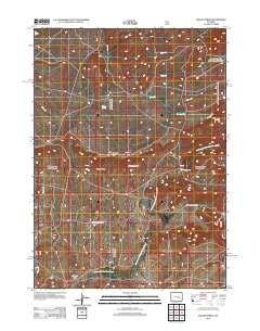 Squaw Spring Wyoming Historical topographic map, 1:24000 scale, 7.5 X 7.5 Minute, Year 2012
