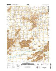 Stampede Meadow Wyoming Current topographic map, 1:24000 scale, 7.5 X 7.5 Minute, Year 2015