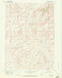 Statzer Point Wyoming Historical topographic map, 1:24000 scale, 7.5 X 7.5 Minute, Year 1968