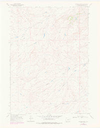 Statzer Point Wyoming Historical topographic map, 1:24000 scale, 7.5 X 7.5 Minute, Year 1968