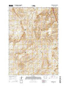 Statzer Point Wyoming Current topographic map, 1:24000 scale, 7.5 X 7.5 Minute, Year 2015