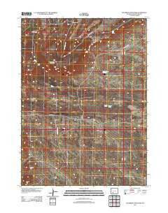 Steamboat Mountain Wyoming Historical topographic map, 1:24000 scale, 7.5 X 7.5 Minute, Year 2012