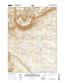 Steamboat Mountain Wyoming Current topographic map, 1:24000 scale, 7.5 X 7.5 Minute, Year 2015