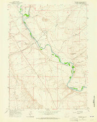 Stevens Flat Wyoming Historical topographic map, 1:24000 scale, 7.5 X 7.5 Minute, Year 1961
