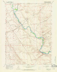 Stevens Flat Wyoming Historical topographic map, 1:24000 scale, 7.5 X 7.5 Minute, Year 1961