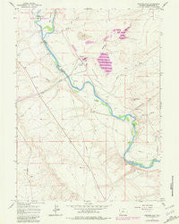 Stevens Flat Wyoming Historical topographic map, 1:24000 scale, 7.5 X 7.5 Minute, Year 1961