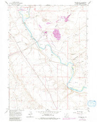 Stevens Flat Wyoming Historical topographic map, 1:24000 scale, 7.5 X 7.5 Minute, Year 1961
